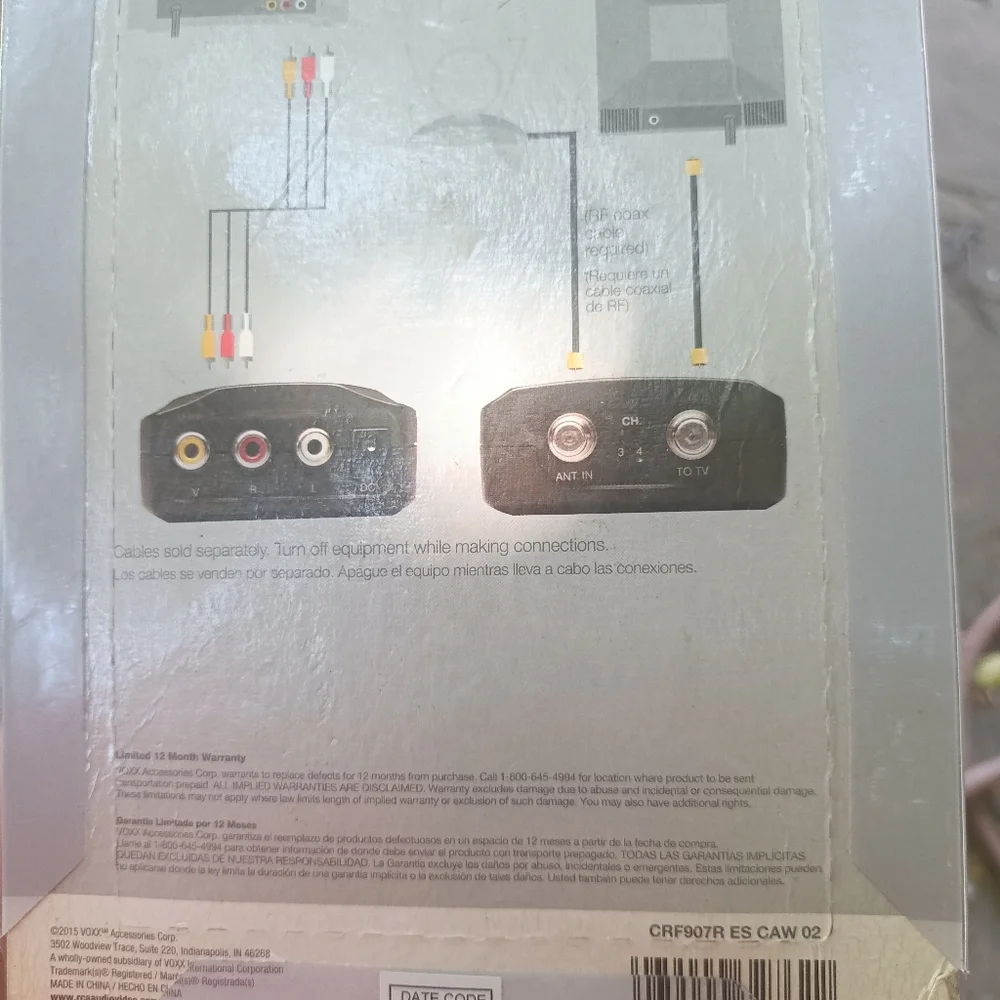 RCA Compact RF Modulator Retro Video Games DVD & Satellite CRF907A NEW